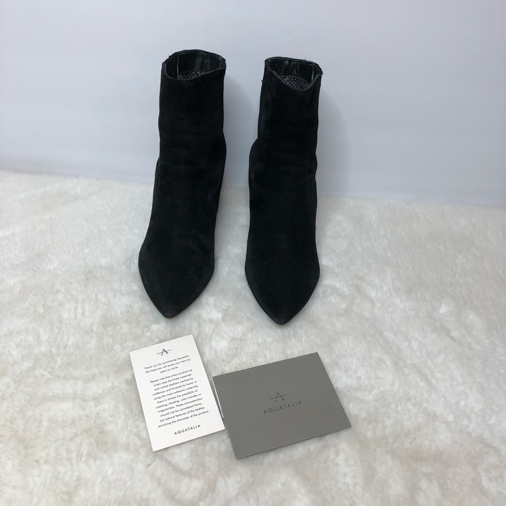 Aquatalia Black Suede Bootie